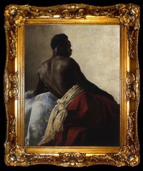 framed  Karoly Csuzy A Nubian Man., ta009-2